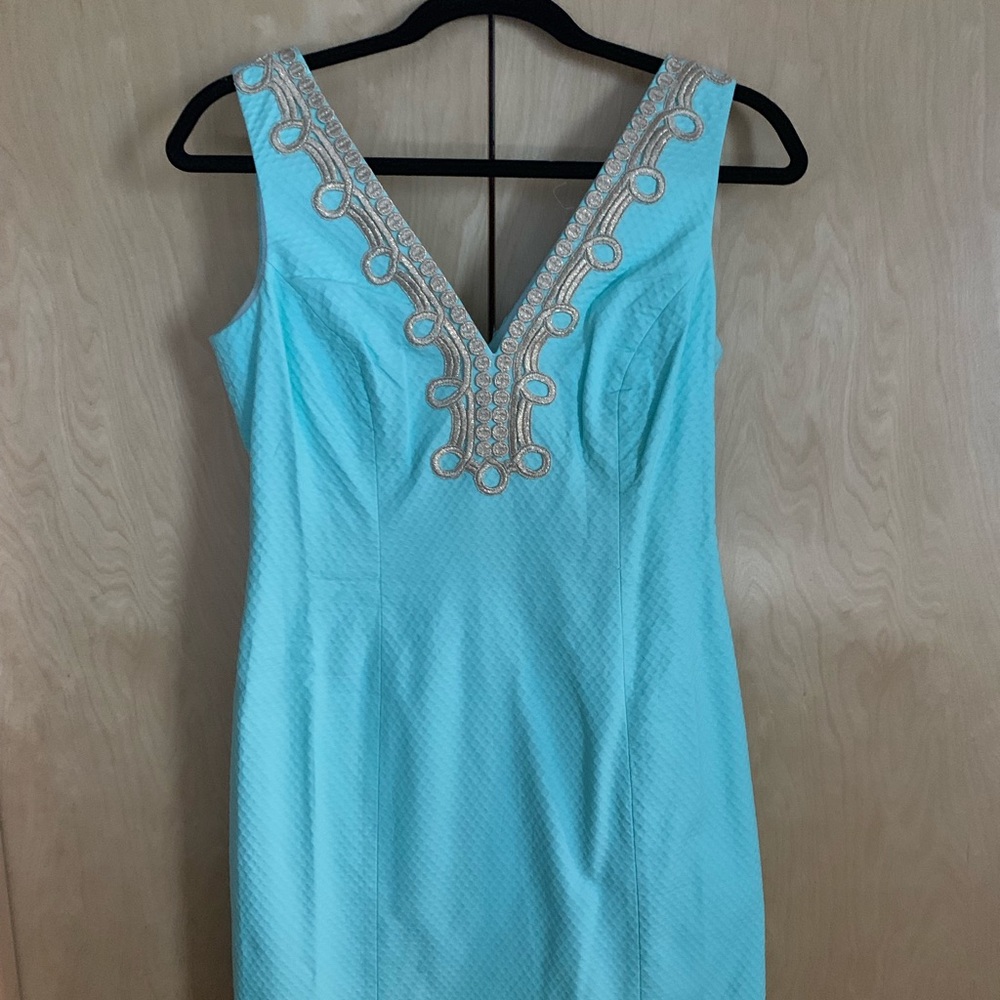NWT Lilly Pulitzer Bentley Shift Poolside Blu SZ 4